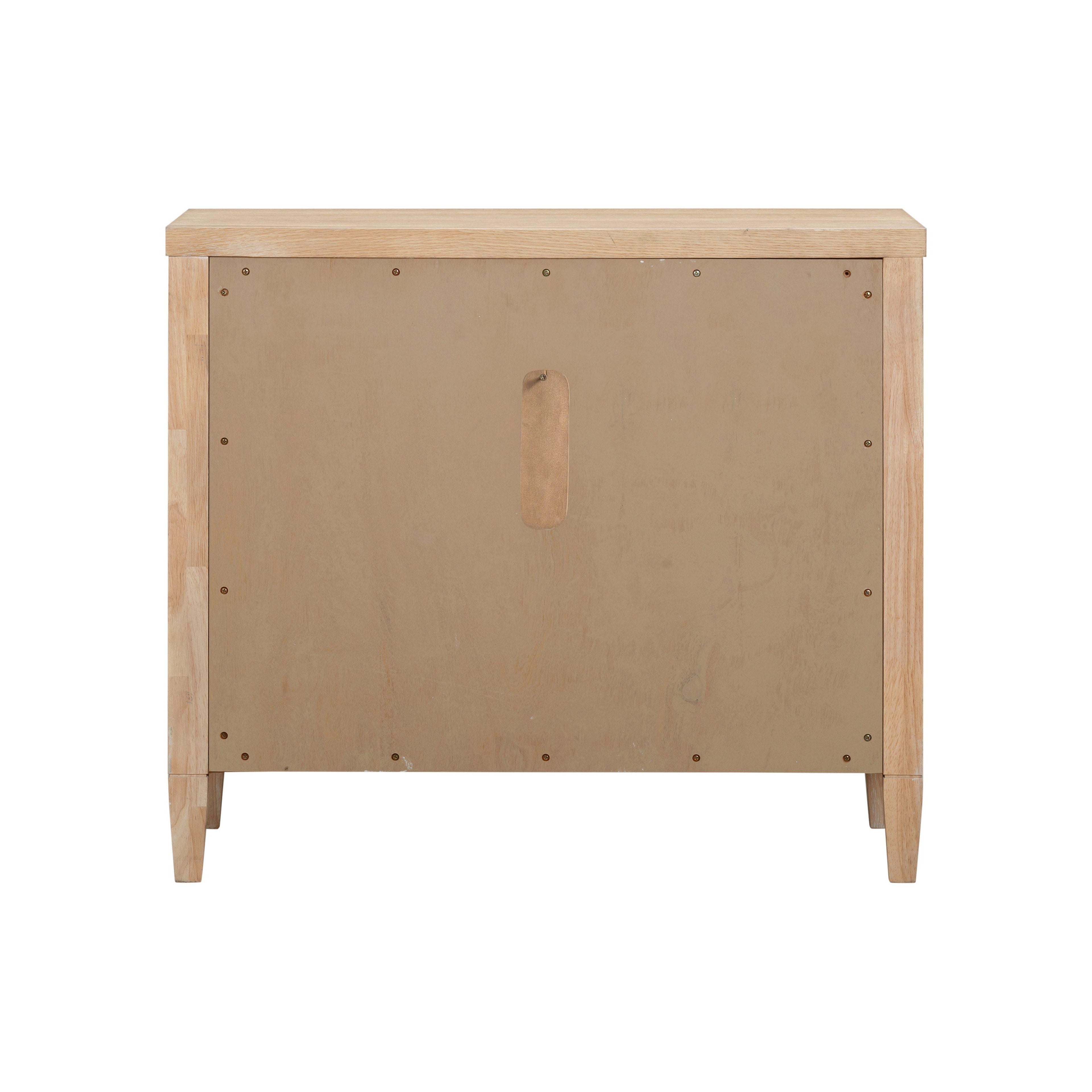 Bristol Park 30 Whitewashed Oak Wood 2-Drawer Nightstand