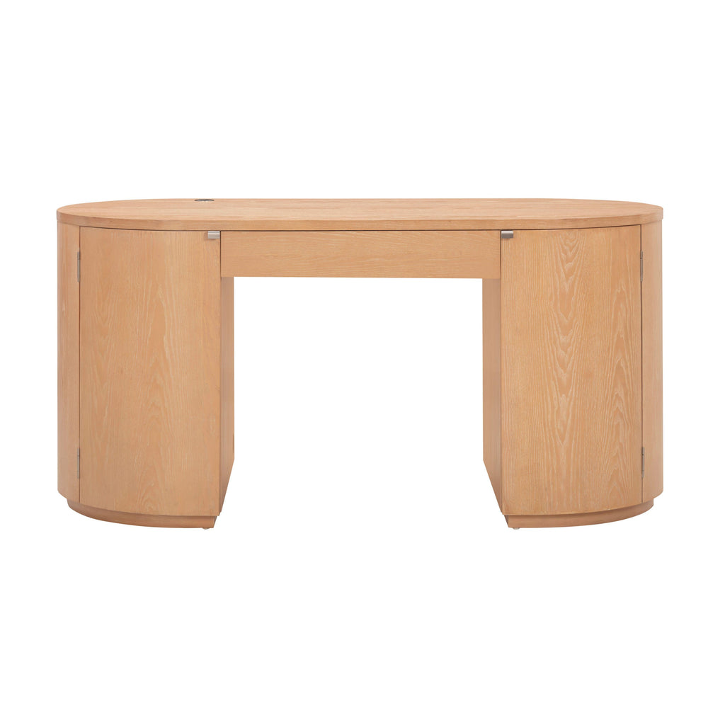 Marlow 64 Wood Executive Desk With Storage