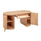 Marlow 64 Wood Executive Desk With Storage