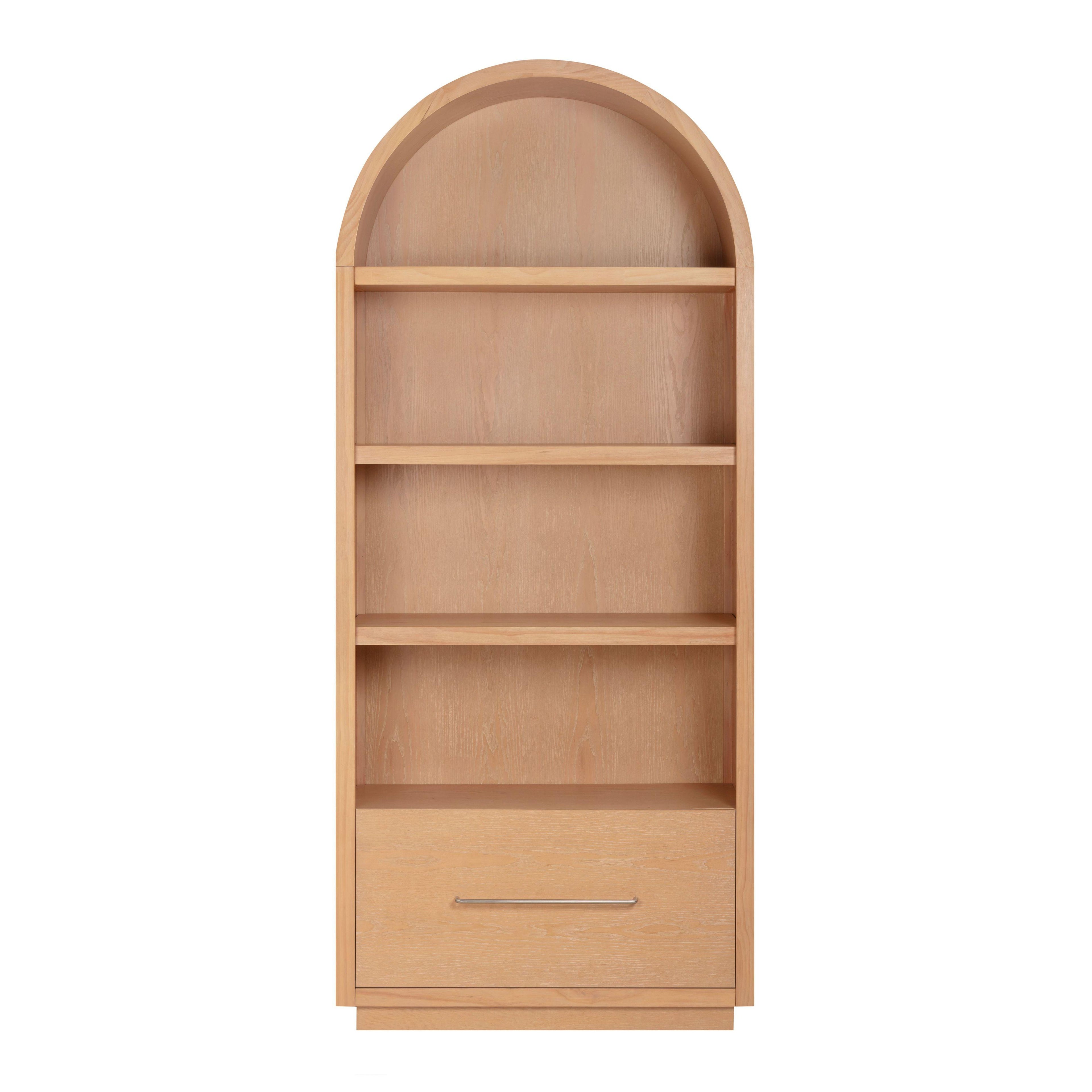 Marlow Wood Bookcase With File Drawer