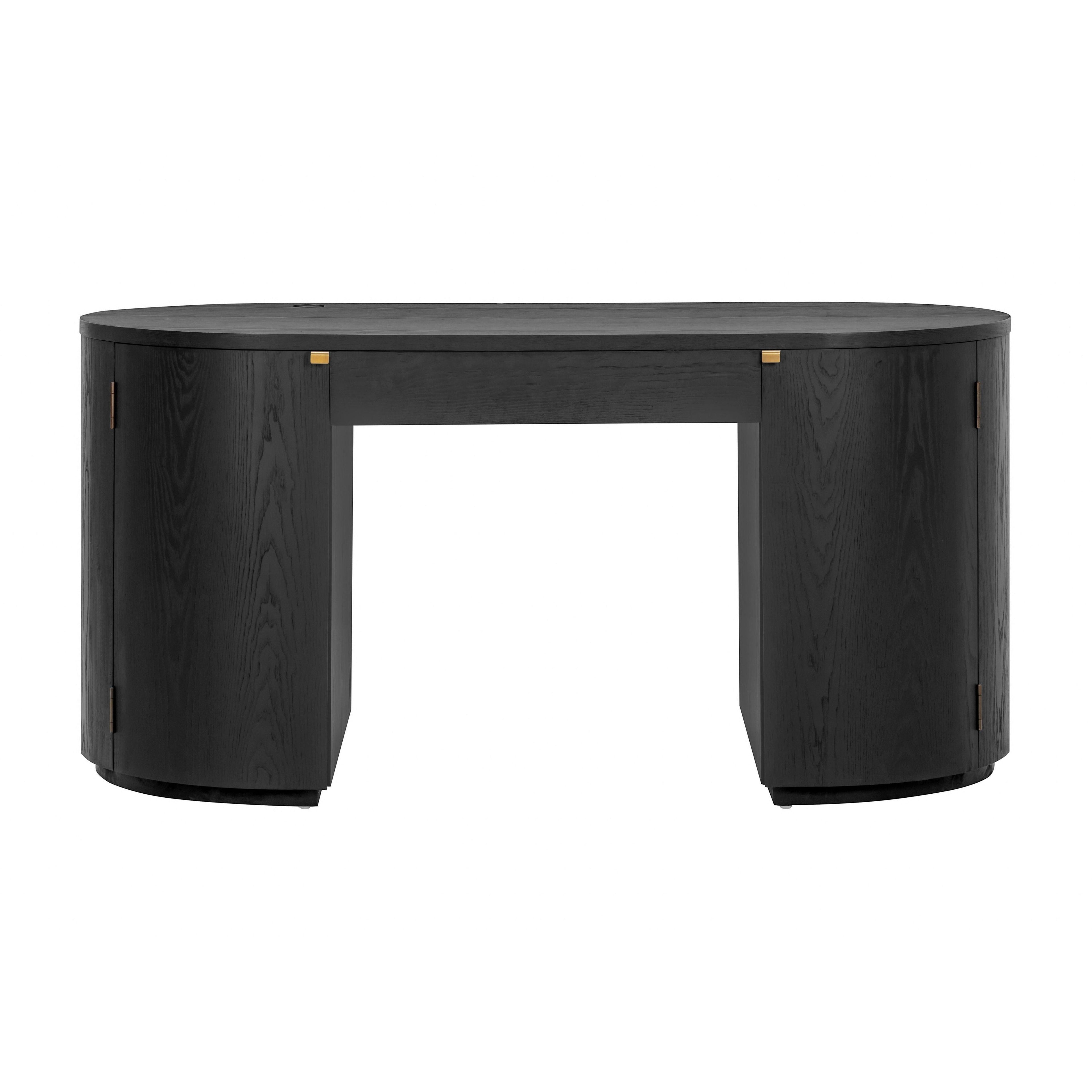 Marlow 64 Wood Executive Desk With Storage