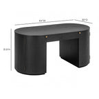 Marlow 64 Wood Executive Desk With Storage