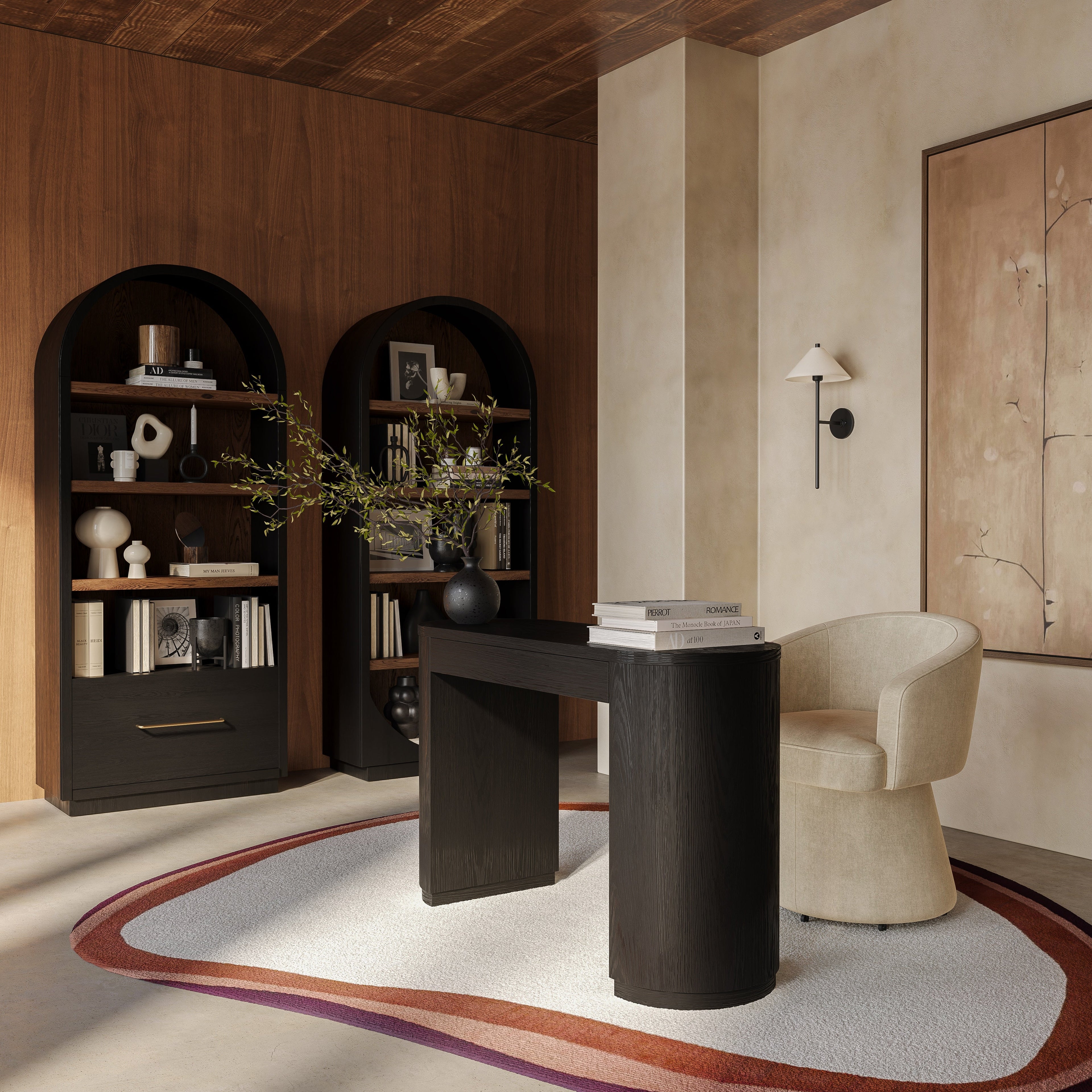 Marlow 52 Wood 2-Drawer Writing Desk