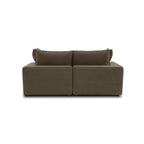 Cali 80 Chocolate Brown Performance Velvet Loveseat