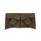 Cali 80 Chocolate Brown Performance Velvet Loveseat