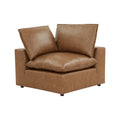 Cali Brown Leather Modular Corner Chair