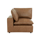 Cali Brown Leather Modular Corner Chair