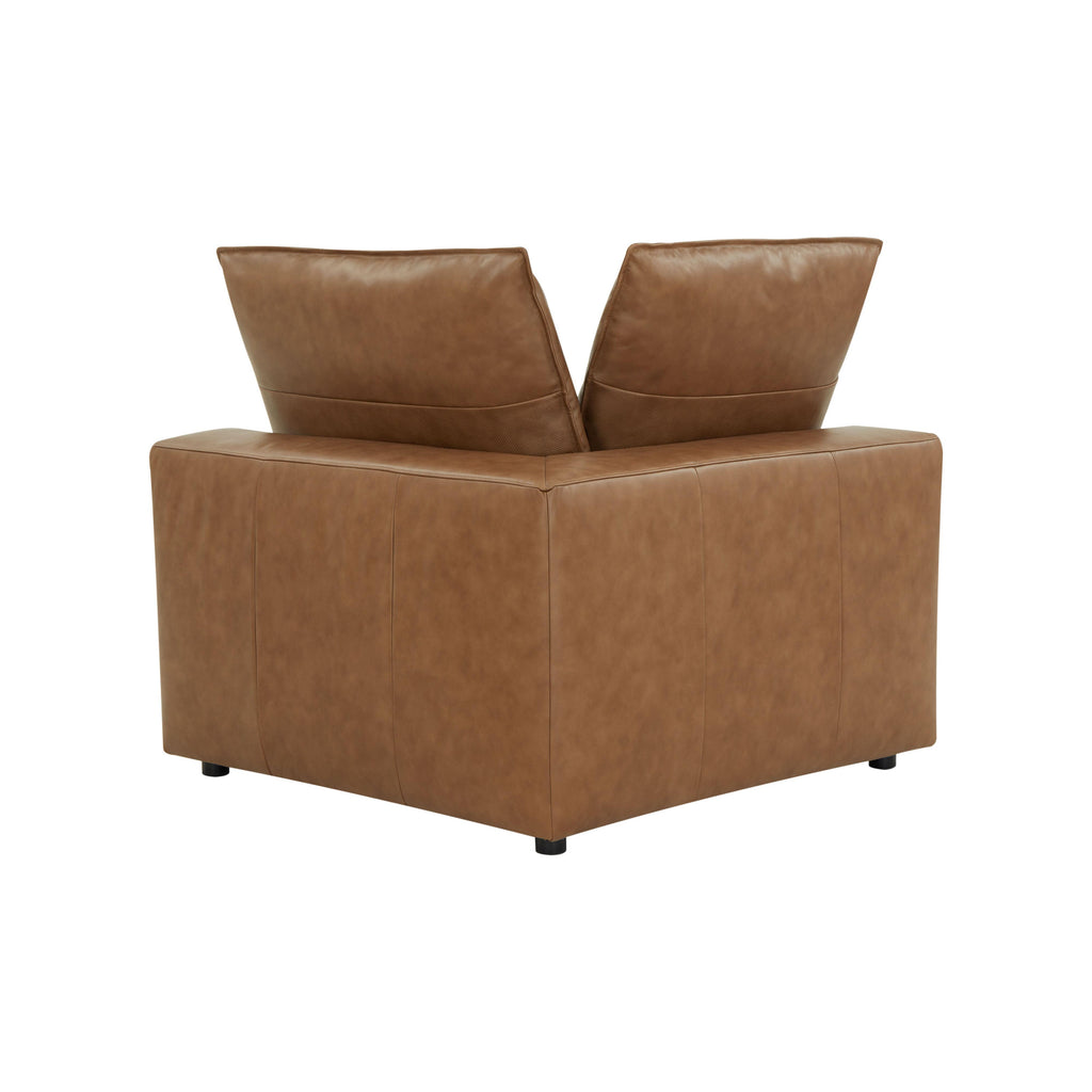 Cali Brown Leather Modular Corner Chair