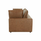 Cali 120 Brown Leather Modular Sofa