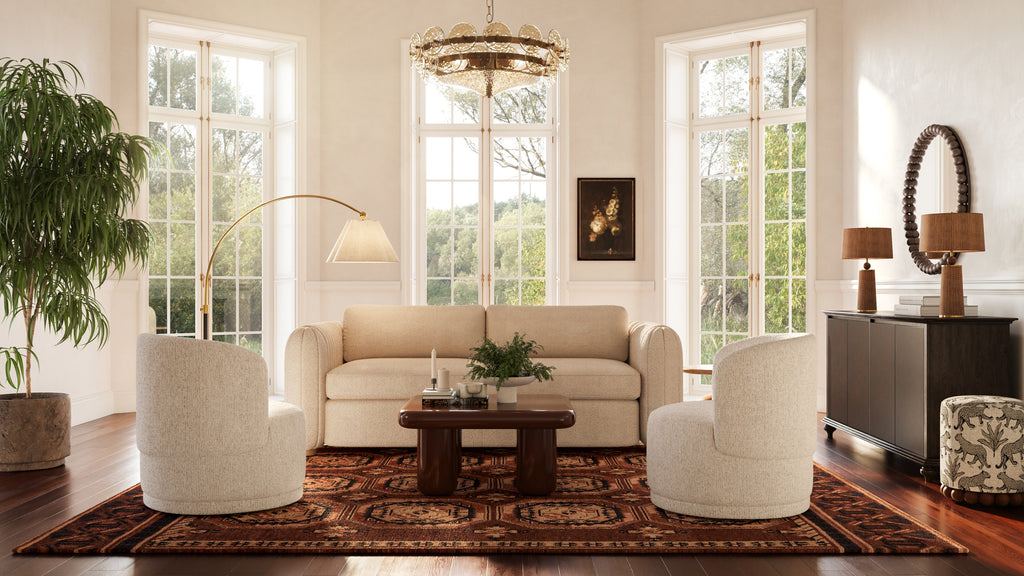 Porto 90 Honey Boucle Sofa