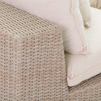Cali 80 Natural Wicker Outdoor Modular Loveseat