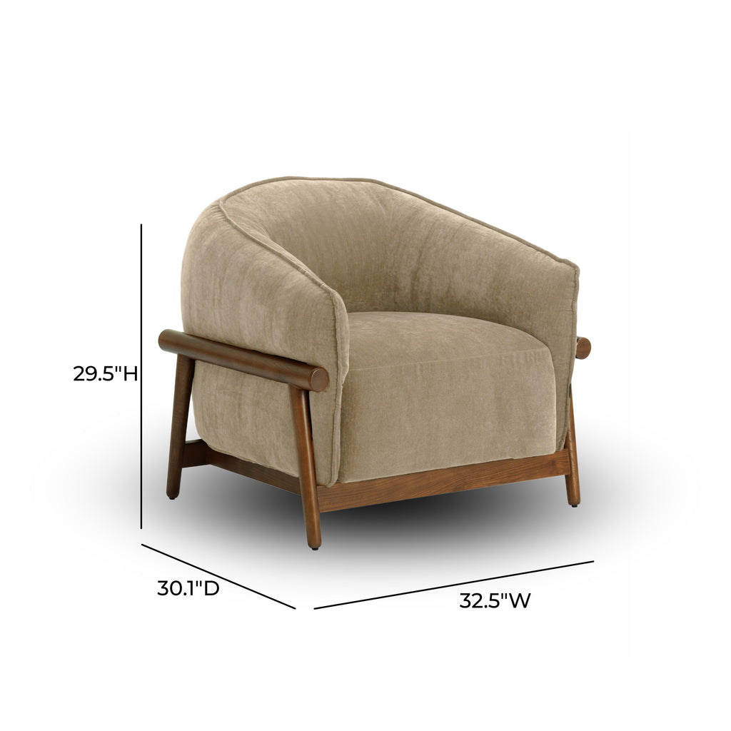 Piedmont Upcycled Chenille Accent Chair