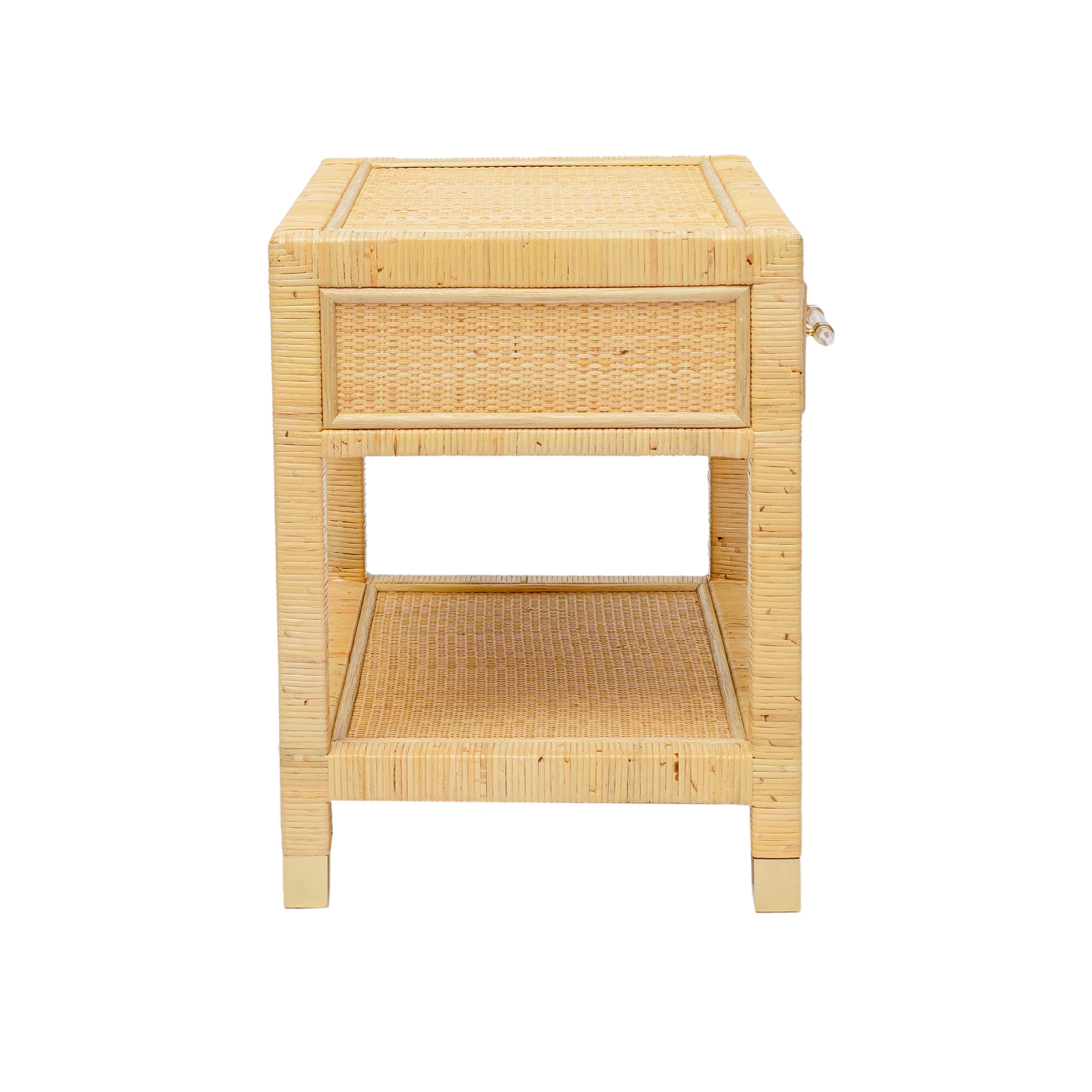 Amara 25 Natural Rattan Nightstand