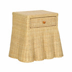 Pentra 25 Natural Rattan Nightstand With Drawer