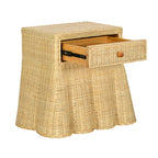 Pentra 25 Natural Rattan Nightstand With Drawer