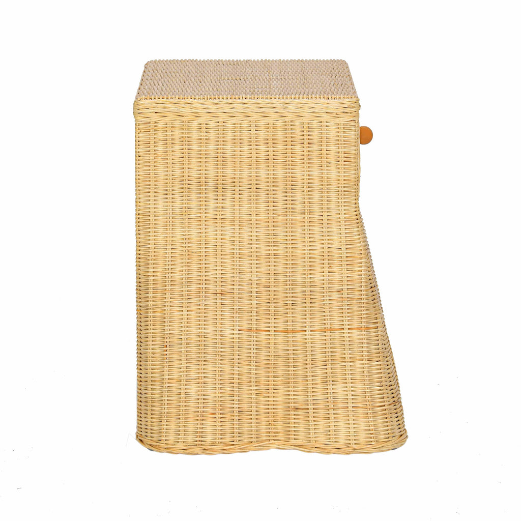 Pentra 25 Natural Rattan Nightstand With Drawer