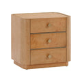 Abigail 22 Natural Birdseye Maple 3-Drawer Nightstand