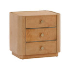 Abigail 22 Natural Birdseye Maple 3-Drawer Nightstand