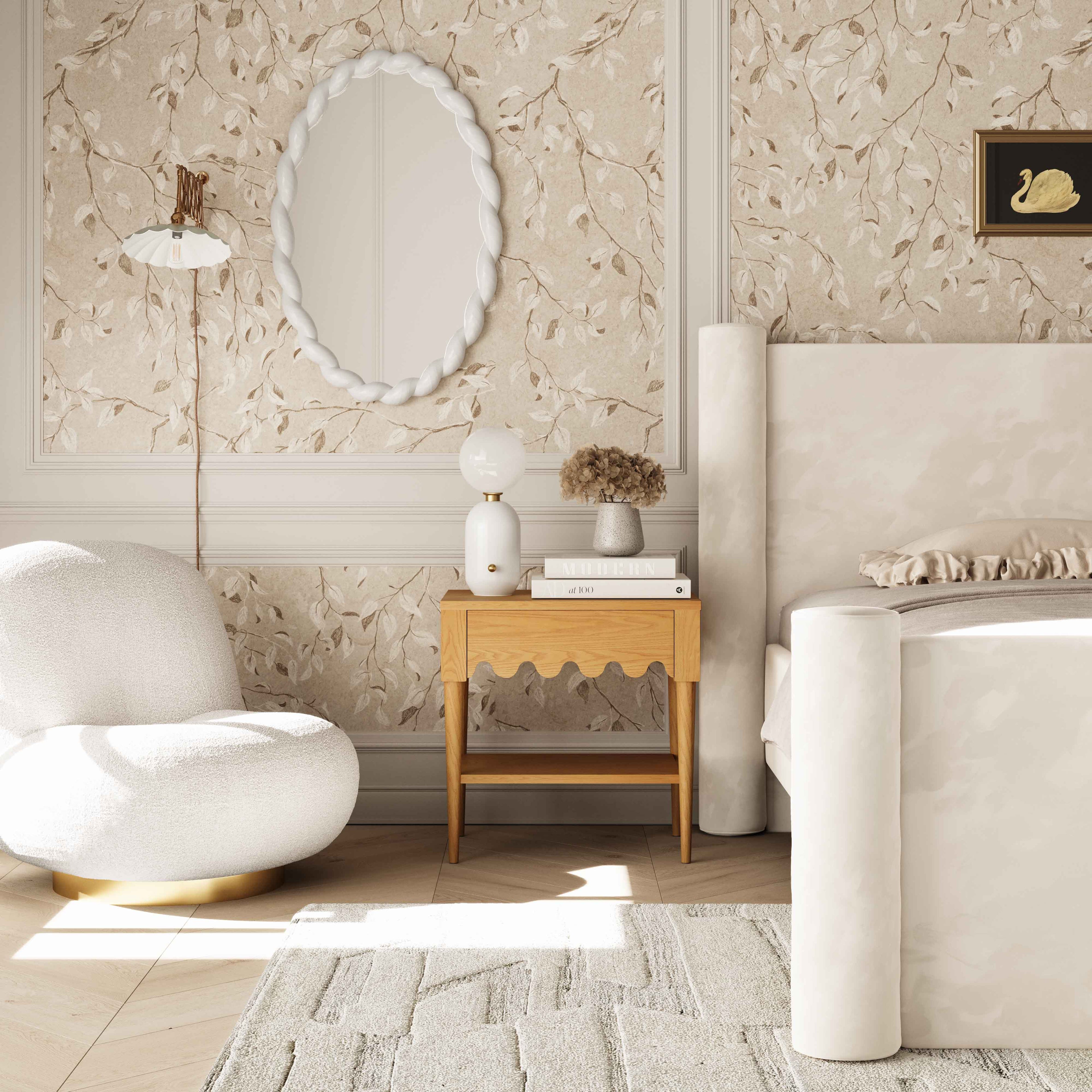 Oodle 24 Natural Ash Nightstand With Drawer