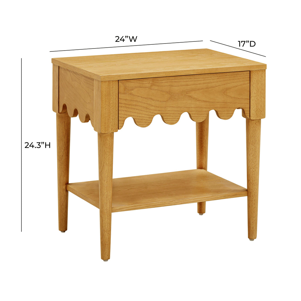 Oodle 24 Natural Ash Nightstand With Drawer