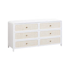 Patty 62 Rattan 6 Drawer Dresser