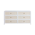 Patty 62 Rattan 6 Drawer Dresser