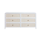 Patty 62 Rattan 6 Drawer Dresser
