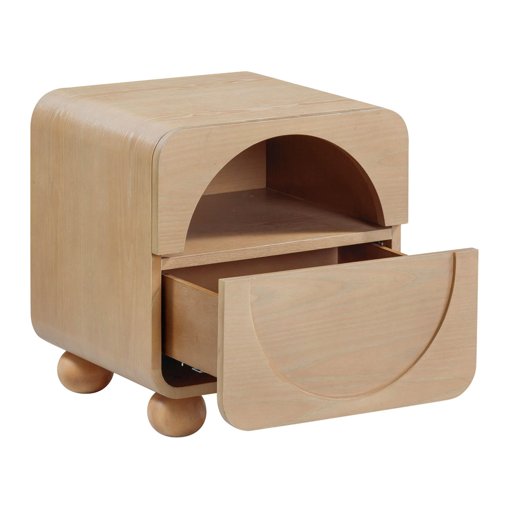 Moonrise 20 Natural Ash Nightstand With Drawer