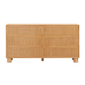 Miles 62 Natural Wood 6-Drawer Dresser