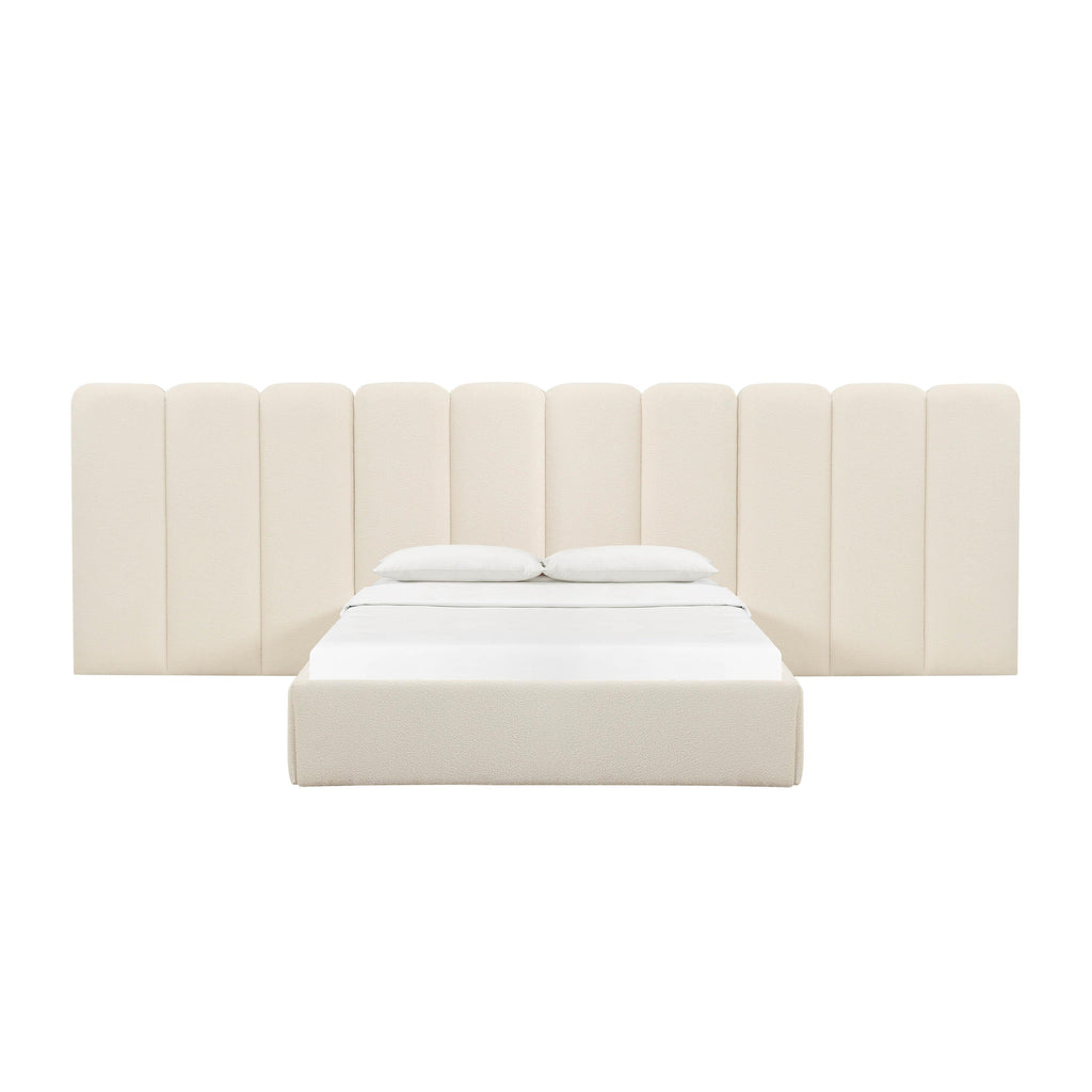 Palani Cream Boucle Wings - Queen or King (Set of 2)