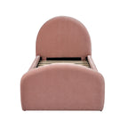 Moon Rose Upcycled Chenille Twin Trundle Bed