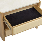 Paige 26 Natural Oak 2-Drawer Nightstand