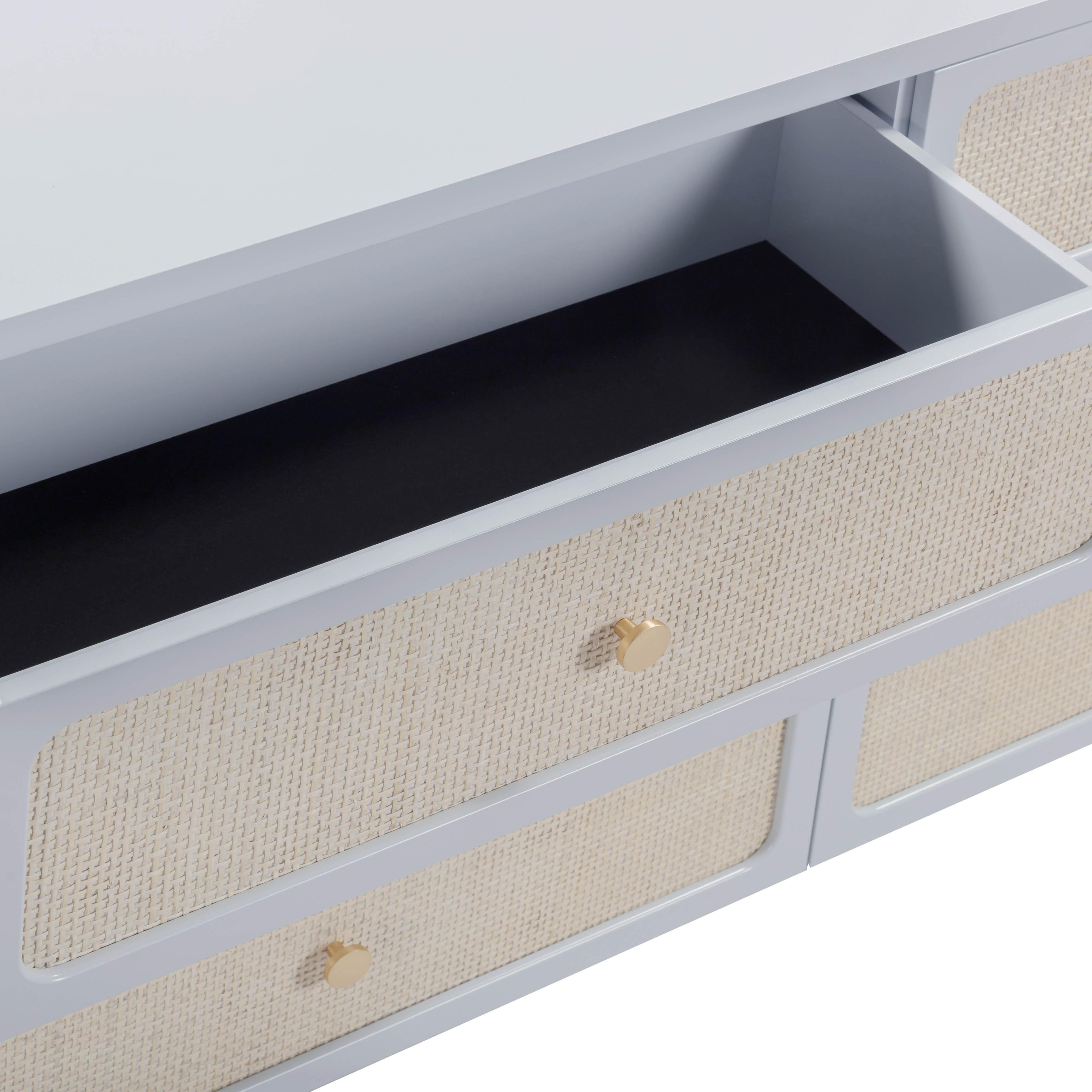 Patty 62 Rattan 6 Drawer Dresser