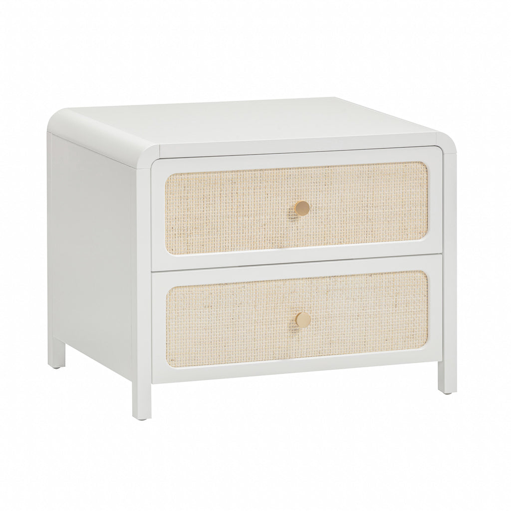 Patty 28 Rattan 2 Drawer Nightstand