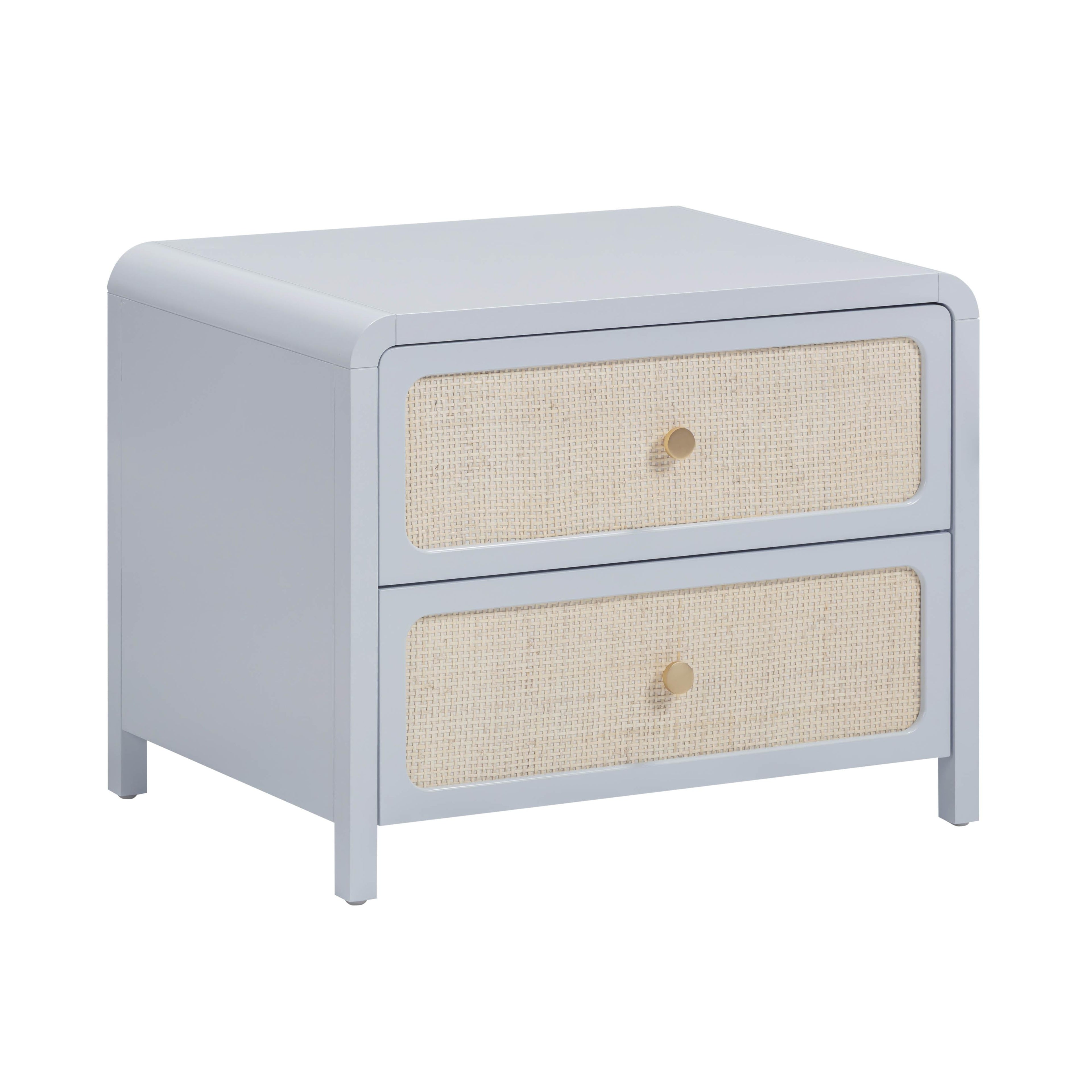 Patty 28 Rattan 2 Drawer Nightstand