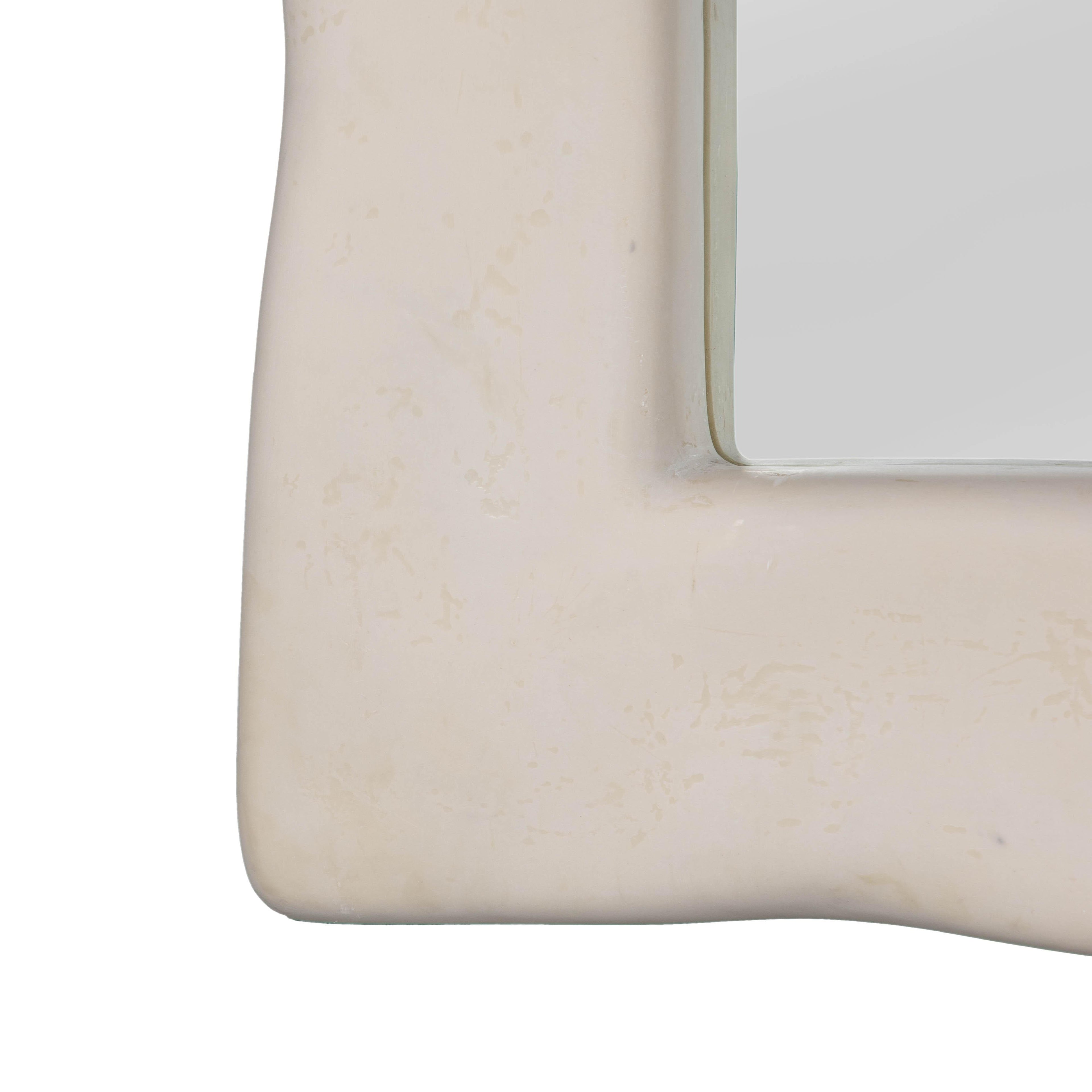 Kaia 48X79 Cream Textured Floor Mirror