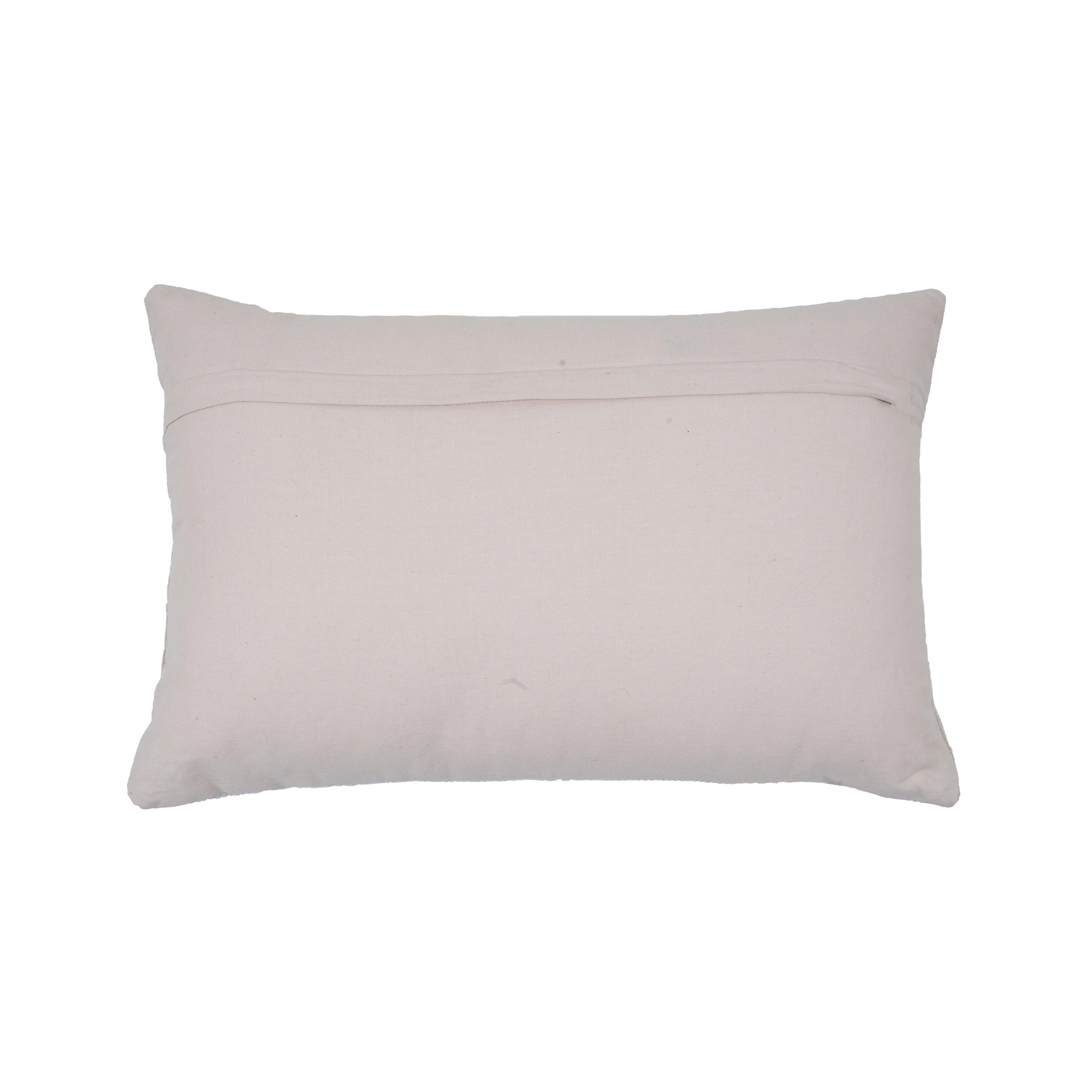 Destiny 24X16 White Woven Rectangular Cushion