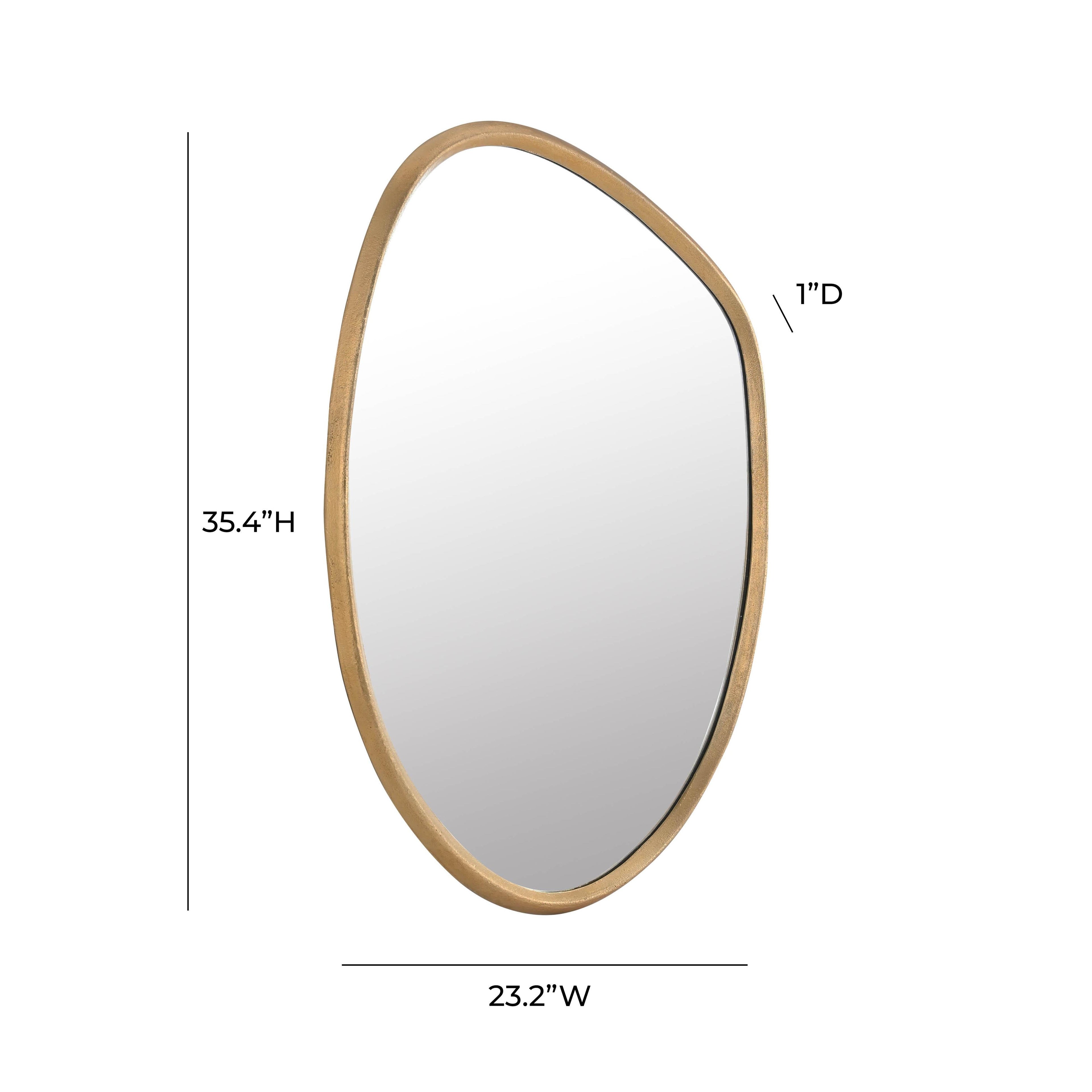 Mika 23X35.4 Gold Wall Mirror