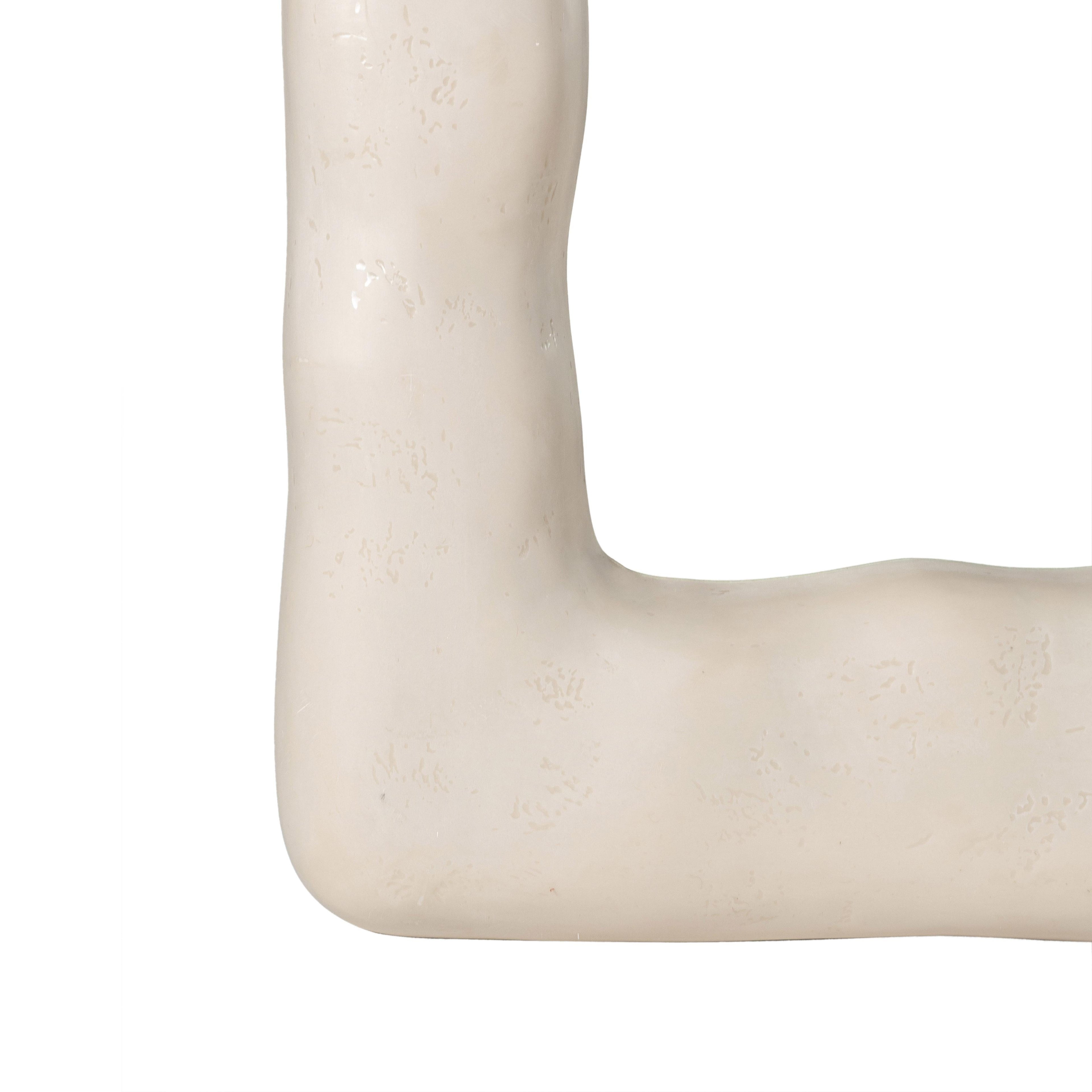 Kaia 32X64 Cream Textured Small Floor Mirror