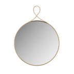 Ravina 24X31 Braided Brass Round Wall Mirror