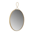 Ravina 24X31 Braided Brass Round Wall Mirror