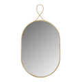 Ravina 20X38 Braided Brass Oval Wall Mirror