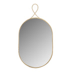 Ravina 20X38 Braided Brass Oval Wall Mirror