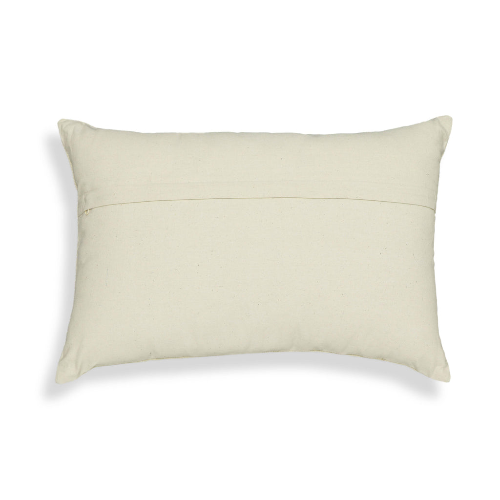 Blossom 24X16 Embroidered Daisy Wool Accent Cushion