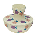 Cotton Mache Vase in Spring Blossoms