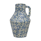 Cotton Mache Vase in Lisbon Tile