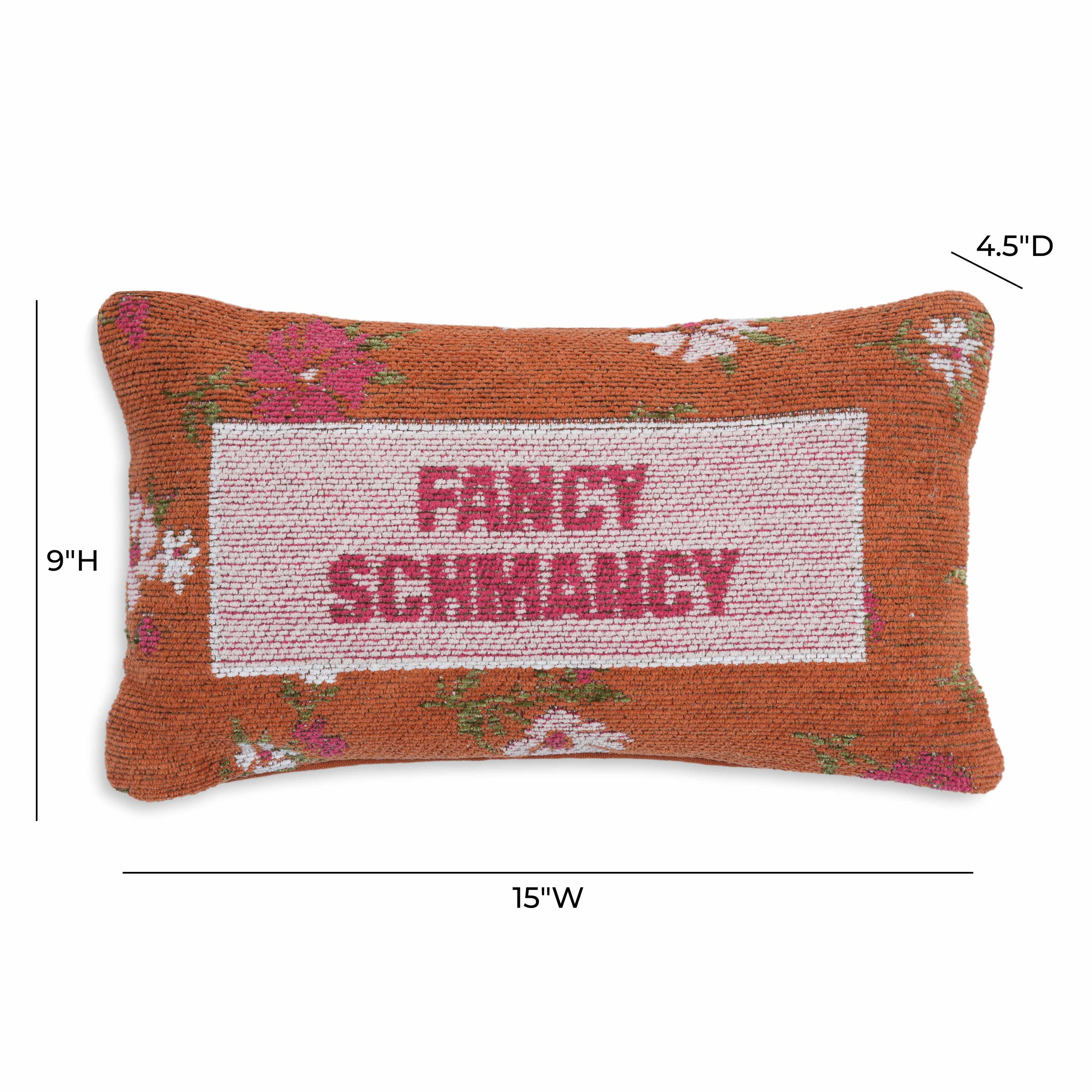 Fancy Schmancy 15X9 Jacquard Cotton Pillow