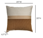 Deco 20 inch Square Pillow