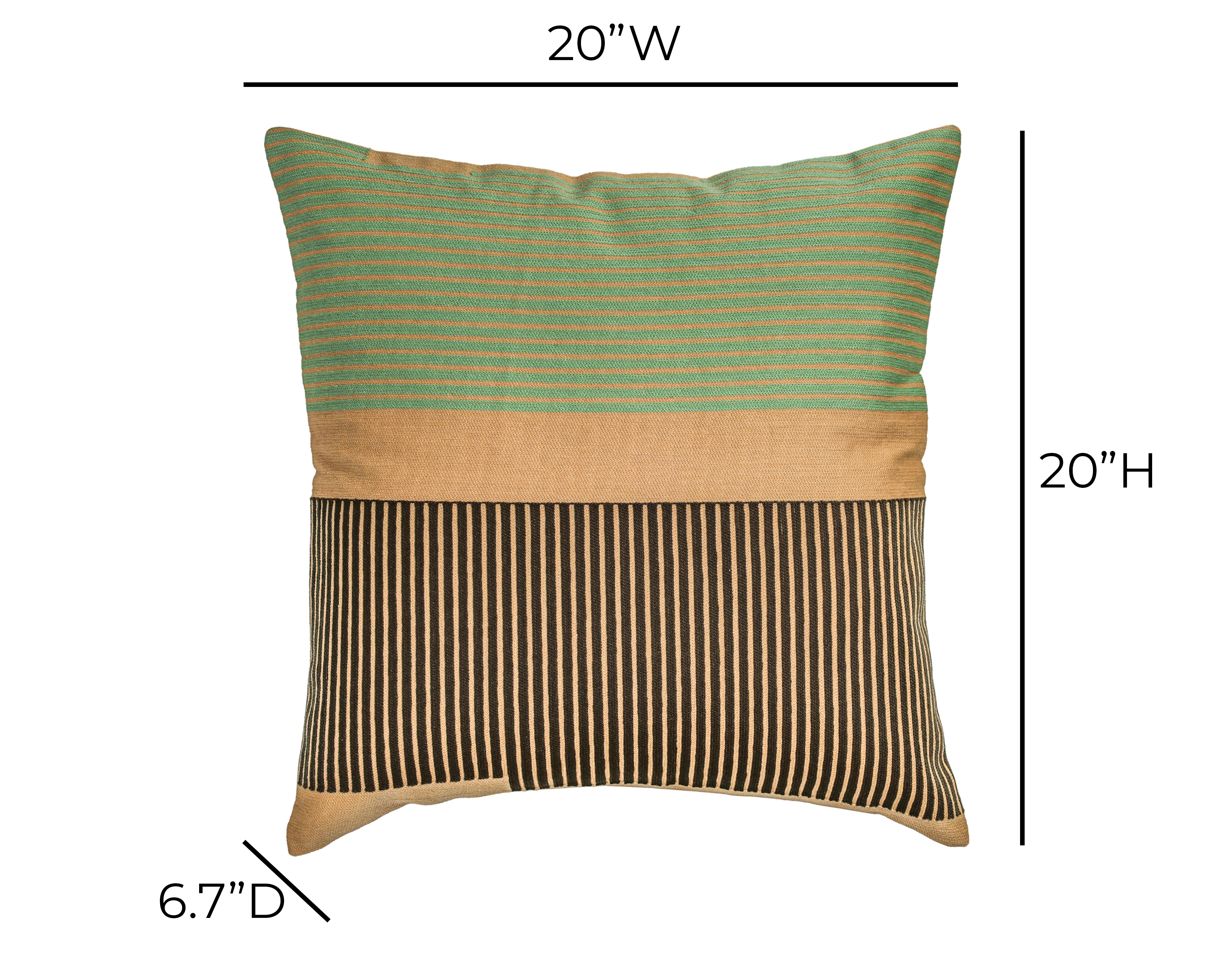 Deco 20 inch Square Pillow