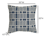 Maresh 20 inch Square Woven Pillow